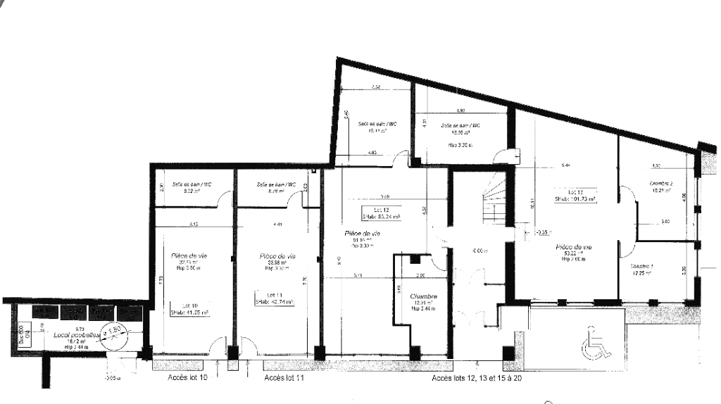 Appartement de 101m2 - 1 pièce - Reims - Quartier Centre Ville