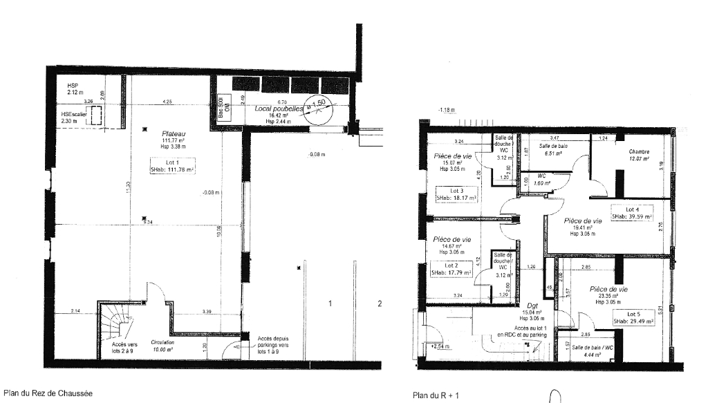 Appartement de 111m2 - 1 pièce - Reims - Quartier Centre Ville