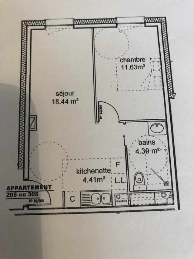 Appartement de 39m2 - 2 pièces - Reims - Quartier Place Luton