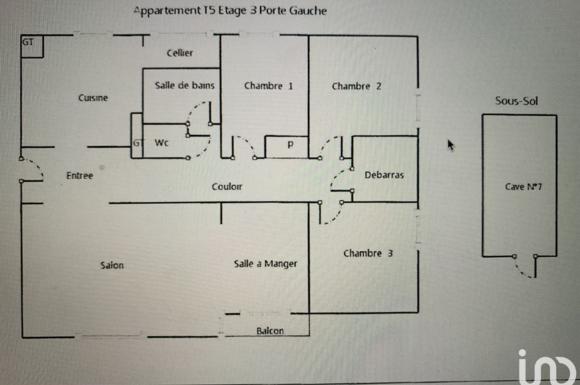 Appartement de 83m2 - 4 pièces - Reims