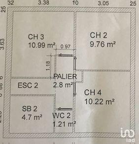 Maison de 130m2 - 7 pièces - Reims - Quartier Place Luton