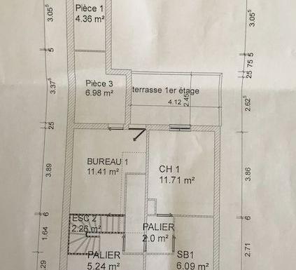 Maison de 130m2 - 7 pièces - Reims - Quartier Place Luton