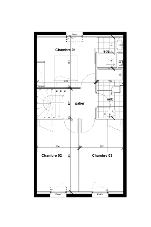 Maison de 87m2 - 4 pièces - Reims - Quartier Place Luton