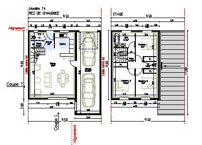 Maison de 88m2 - 4 pièces - Reims