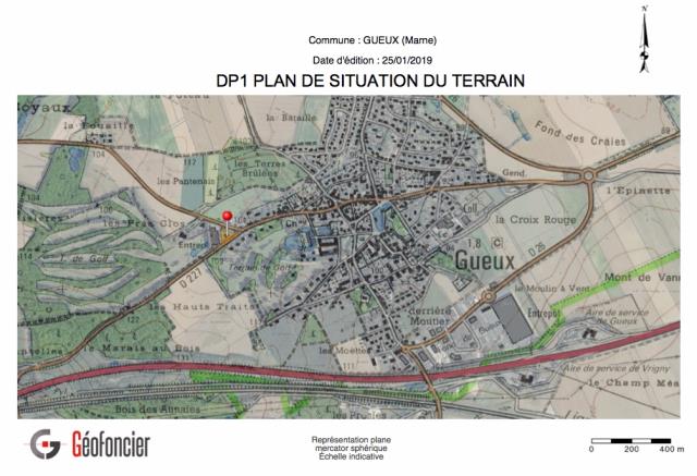 Terrain de 1192m2 - Reims