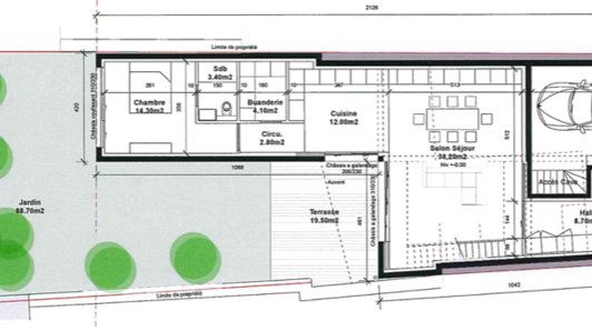 Terrain de 258m2 - Reims - Quartier Saint Thomas