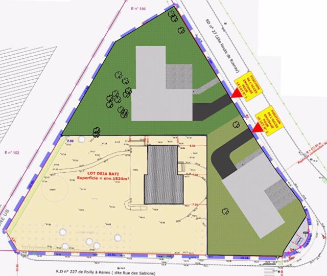 Terrain de 850m2 - Reims